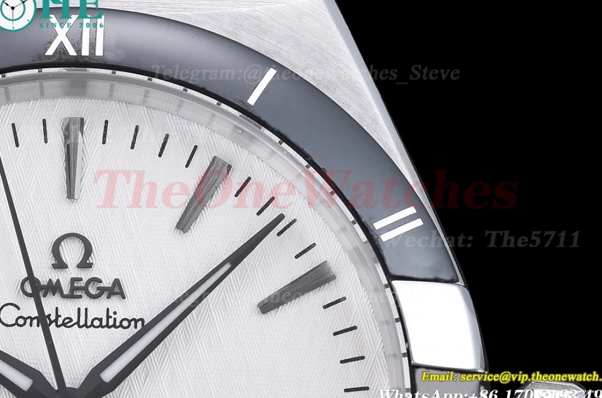 White 41mm Dial LE Constellation GDF Cer MY8215 SS 0204